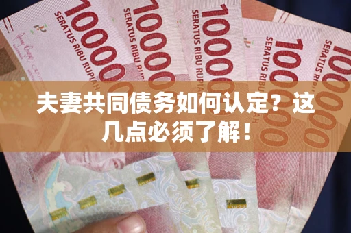 济南夫妻共同债务如何认定？这几点必须了解！
