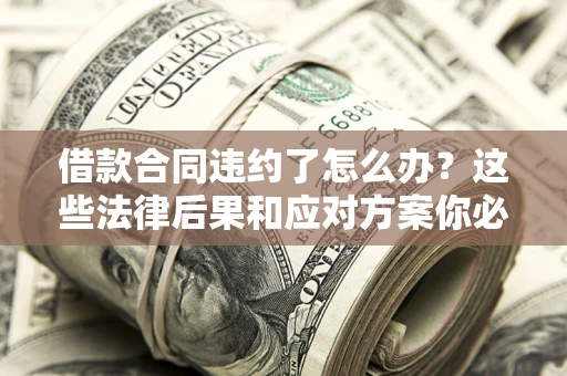 济南借款合同违约了怎么办？这些法律后果和应对方案你必须知道