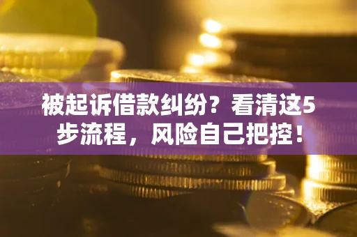 济南被起诉借款纠纷？看清这5步流程，风险自己把控！